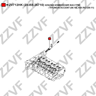 VVT-ventil Zzvf ZV712HK ZZVF