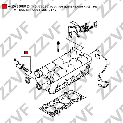 VVT-ventil Zzvf ZV908MD ZZVF