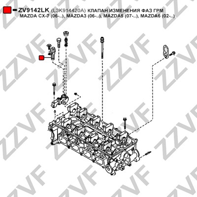 VVT-ventil Zzvf ZV9142LK ZZVF