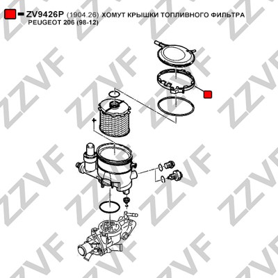 Packning, bränslefilter Zzvf ZV9426P ZZVF