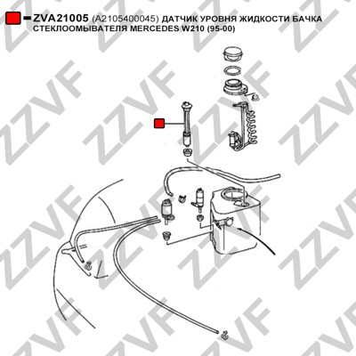 Nivåswitch, spolarvätska Zzvf ZVA21005 ZZVF