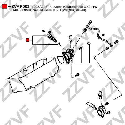 VVT-ventil Zzvf ZVAK003 ZZVF VVT-ventil Zzvf ZVAK003 ZZVF