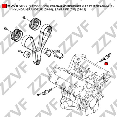 VVT-ventil Zzvf ZVAK027 ZZVF