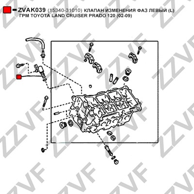 VVT-ventil Zzvf ZVAK039 ZZVF