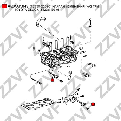 VVT-ventil Zzvf ZVAK049 ZZVF VVT-ventil Zzvf ZVAK049 ZZVF