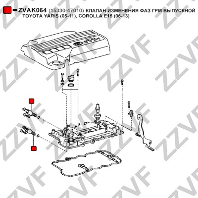 VVT-ventil Zzvf ZVAK064 ZZVF VVT-ventil Zzvf ZVAK064 ZZVF