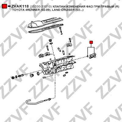 VVT-ventil Zzvf ZVAK118 ZZVF