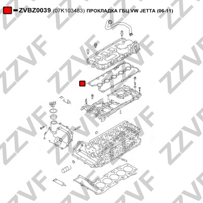 Packning, vippkåpa Zzvf ZVBZ0039 ZZVF