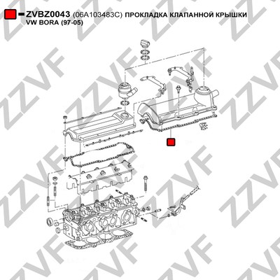 Packning, vippkåpa Zzvf ZVBZ0043 ZZVF Packning, vippkåpa Zzvf ZVBZ0043 ZZVF