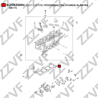 Packning, topplock Zzvf ZVBZ0094 ZZVF Packning, topplock Zzvf ZVBZ0094 ZZVF