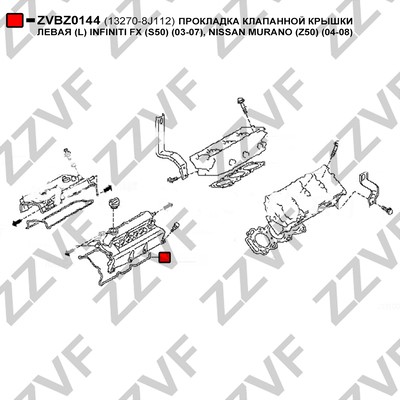 Packning, vippkåpa, Vänster Zzvf ZVBZ0144 ZZVF