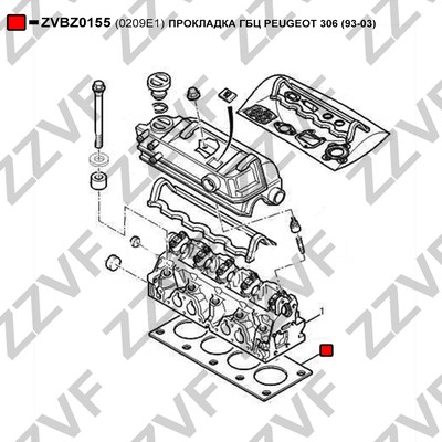 Packning, topplock Zzvf ZVBZ0155 ZZVF
