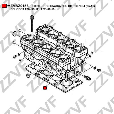Packning, topplock ZZVF Packning, topplock ZZVF