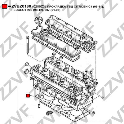 Packning, topplock Zzvf ZVBZ0160 ZZVF Packning, topplock Zzvf ZVBZ0160 ZZVF