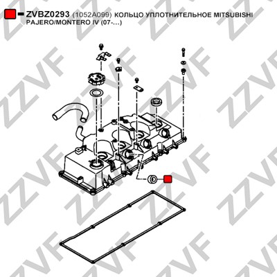 O-ring, insprutning Zzvf ZVBZ0293 ZZVF