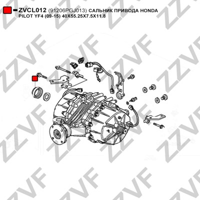 Axelpackning, drivaxel Zzvf ZVCL012 ZZVF