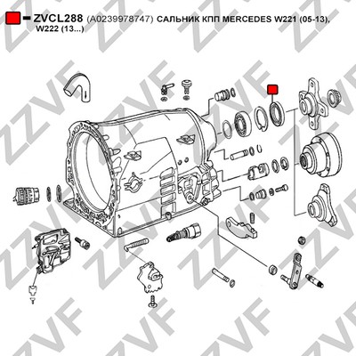 Oljepackningsring, manuell transmission, Utgång Zzvf ZVCL288 ZZVF Oljepackningsring, manuell transmission, Utgång Zzvf ZVCL288 ZZVF