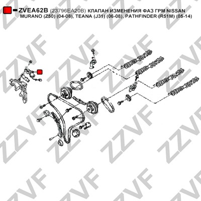 VVT-ventil Zzvf ZVEA62B ZZVF VVT-ventil Zzvf ZVEA62B ZZVF