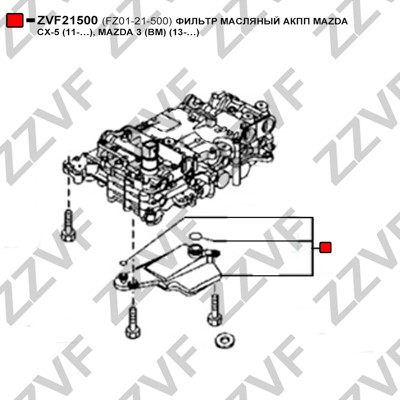 Hydraulikfilter, automatväxellåda Zzvf ZVF21500 ZZVF