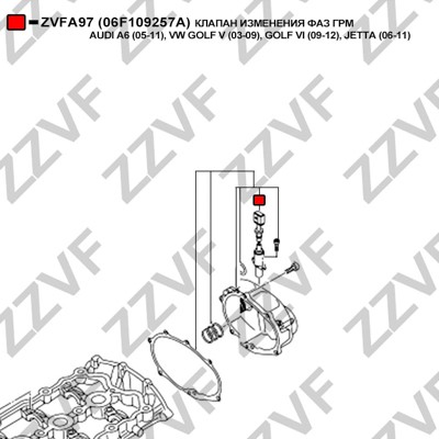 VVT-ventil Zzvf ZVFA97 ZZVF