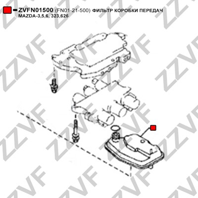 Hydraulikfilter, automatväxellåda Zzvf ZVFN01500 ZZVF