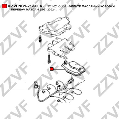 Hydraulikfilter, automatväxellåda Zzvf ZVFNC1-21-500A ZZVF
