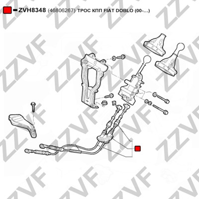 Vajer, manuell transmission Zzvf ZVH8348 ZZVF Vajer, manuell transmission Zzvf ZVH8348 ZZVF