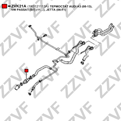 Termostat, kylvätska Zzvf ZVK21A ZZVF