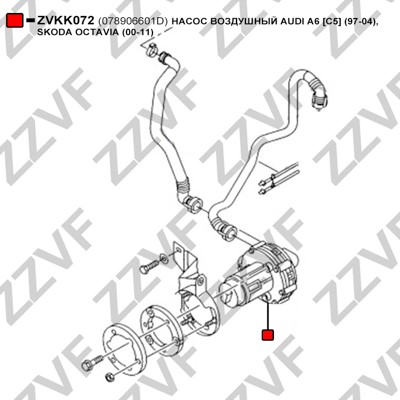 Sekundärluftpump Zzvf ZVKK072 ZZVF