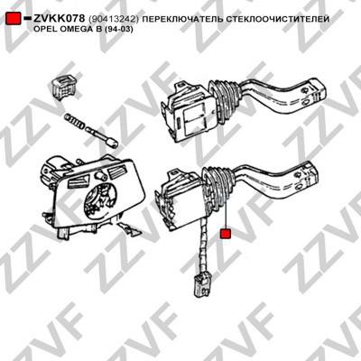 Rattstångsbrytare Zzvf ZVKK078 ZZVF