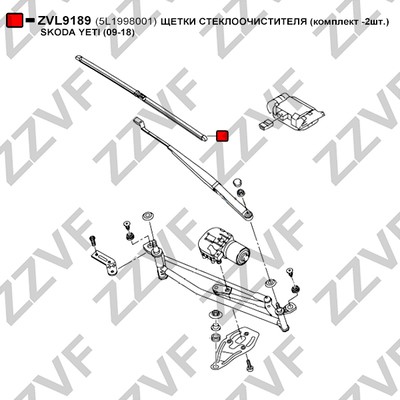Torkarblad, Fram Zzvf ZVL9189 ZZVF