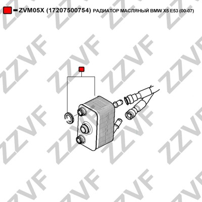 Oljekylare, motor Zzvf ZVM05X ZZVF