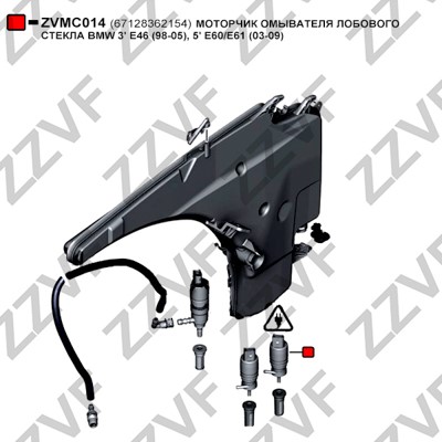 Spolarpump Zzvf ZVMC014 ZZVF