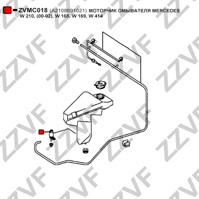 Spolarpump Zzvf ZVMC018 ZZVF