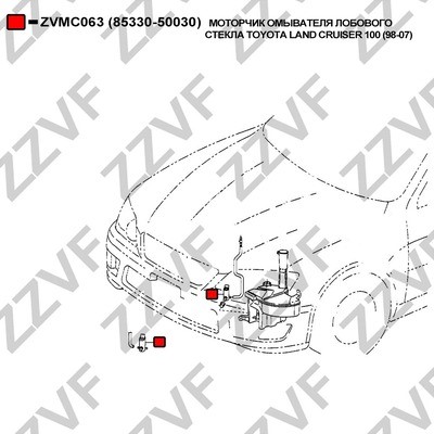 Spolarpump Zzvf ZVMC063 ZZVF
