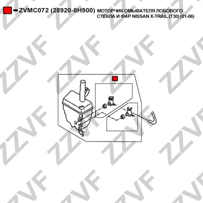 Spolarpump Zzvf ZVMC072 ZZVF