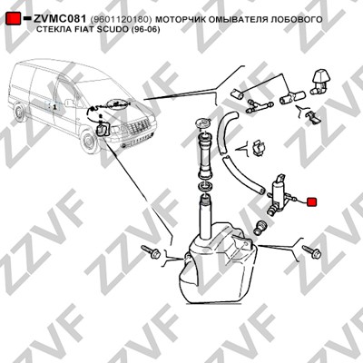 Spolarpump Zzvf ZVMC081 ZZVF Spolarpump Zzvf ZVMC081 ZZVF