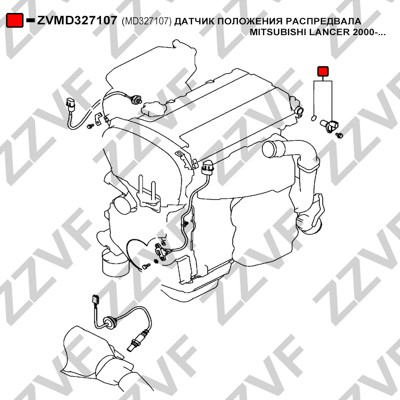 Sensor, kamaxelgivare Zzvf ZVMD327107 ZZVF