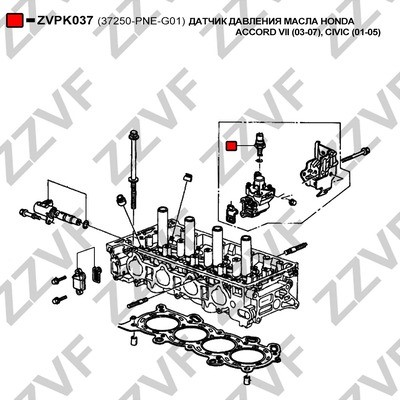 Varningsswitch, oljetryck Zzvf ZVPK037 ZZVF