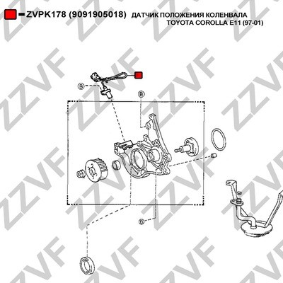 Impulsgivare, vevaxel Zzvf ZVPK178 ZZVF
