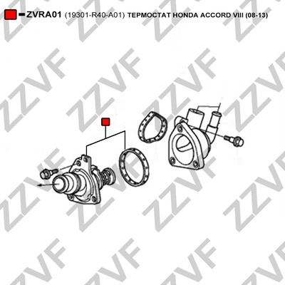 Termostat, kylvätska Zzvf ZVRA01 ZZVF