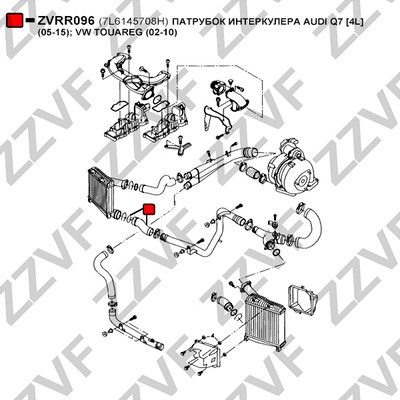 Laddluftslang, Nedre Zzvf ZVRR096 ZZVF