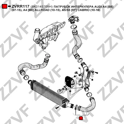 Laddluftslang Zzvf ZVRR117 ZZVF