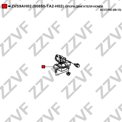 Hållare, motorupphängning Zzvf ZVS9AH02 ZZVF