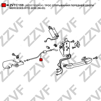 Dörrhandtagskontroll Zzvf ZVTC159 ZZVF Dörrhandtagskontroll Zzvf ZVTC159 ZZVF