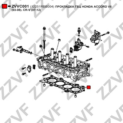 Packning, topplock Zzvf ZVVC001 ZZVF