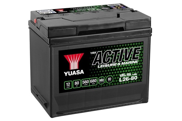 Yuasa Fritidsbatteri 12V, 80Ah, 560A, 960Wh, Universal YUASA