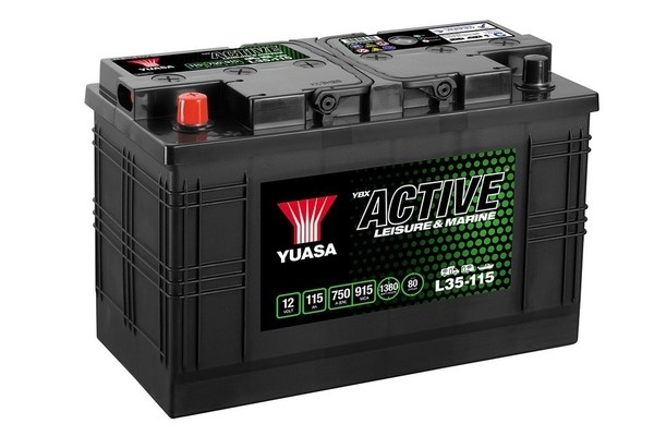 Yuasa Fritidsbatteri 12V, 115Ah, 750A, 1380Wh, Universal YUASA
