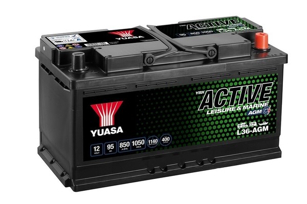 Yuasa Fritidsbatteri 12V, 95Ah, 850A, 1050MCA 1140 Wh, Universal YUASA