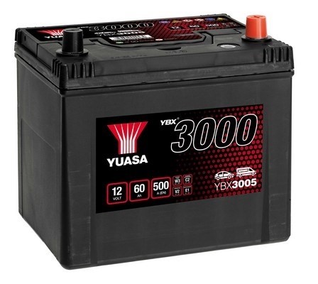 StartBatteri Yuasa YBX3014 12V 60Ah 500A YUASA